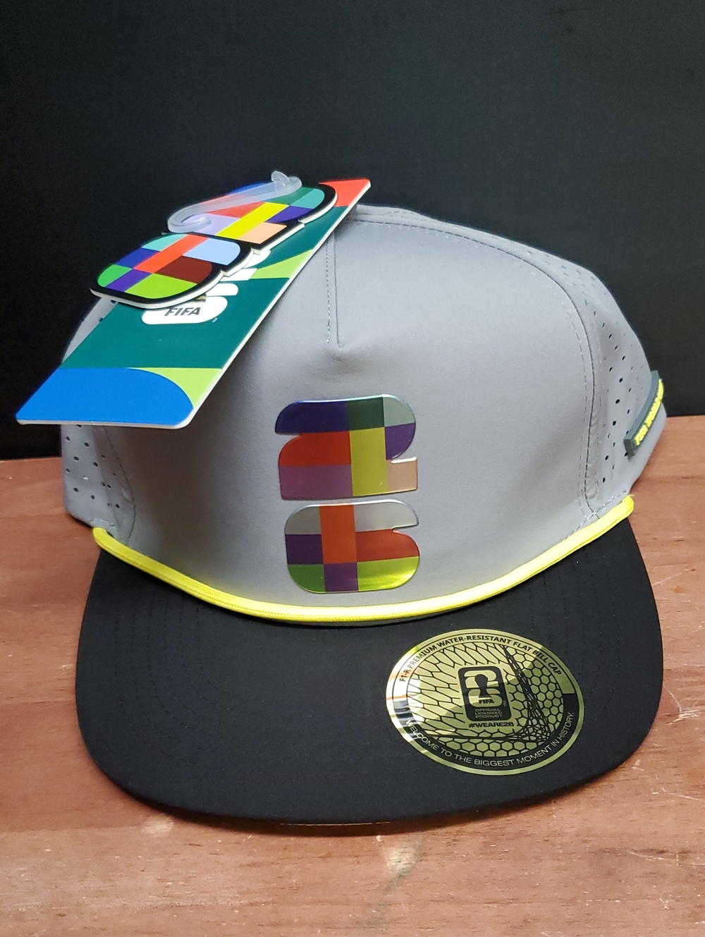 FIFA World Cup Soccer Atlanta 26 Multicolor Logo Flat Bill Snapback Cap